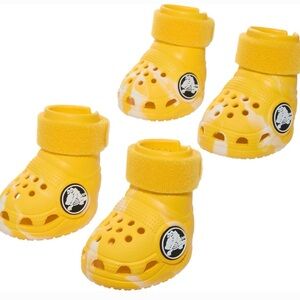 BARK Dog Crocs, Yellow-Size Large